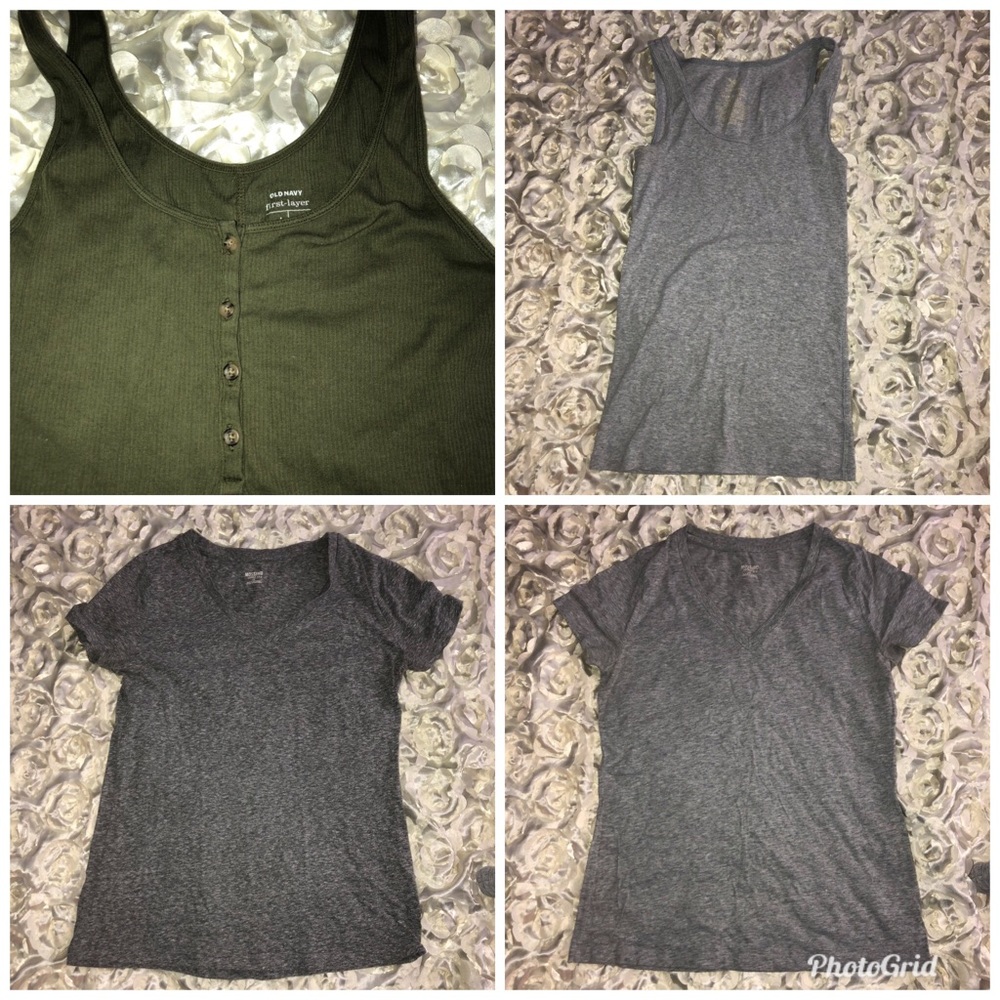 Tank tops and T-shirt’s